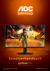 Aoc Q27G41ZDF Benutzerhandbuch
