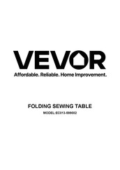 Vevor EC013-599002 Bedienungsanleitung