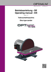 Optimum OPTigrind TS 305 Betriebsanleitung