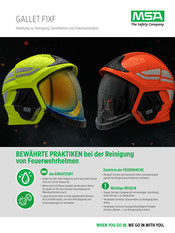 MSA Gallet F1 XF Anleitung