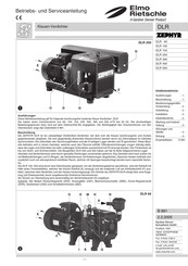 Gardner Denver ZEPHYR DLR Serie Betriebs- Und Serviceanleitung