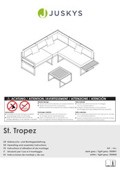 Juskys St. Tropez 300841 Gebrauchs- Und Montageanleitung