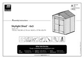 Palram Skylight Shed Montageanleitung