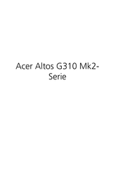 Acer Altos G310 Mk2-Serie Bedienungsanleitung