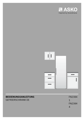 Asko FN23844 Bedienungsanleitung