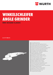 Würth EWS 22-230S CLASSIC Originalbetriebsanleitung