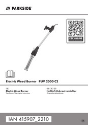 Parkside PUV 2000 C2 Originalbetriebsanleitung