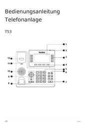 Yealink T53 Bedienungsanleitung