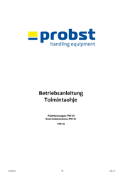 probst 51100011 Betriebsanleitung