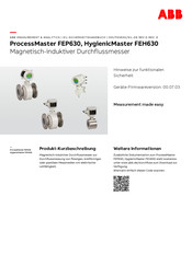 ABB ProcessMaster FEP630 Bedienungsanleitung