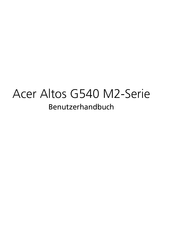 Acer Altos G540 M2-Serie Benutzerhandbuch