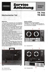 Grundig TK 745 Serviceanleitung