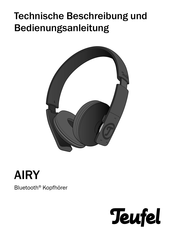 Teufel AIRY bluetooth Technische Beschreibung Und Bedienungsanleitung