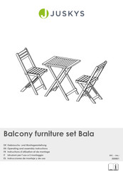 Juskys Bala 300801 Gebrauchs- Und Montageanleitung