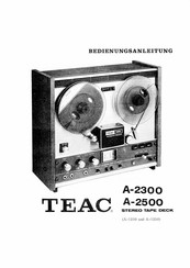 Teac A-2300 Bedienungsanleitung