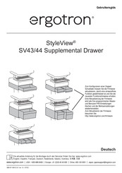 Ergotron StyleView SV44 Cart Bedienungsanleitung
