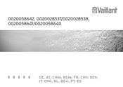 Vaillant VR 21 Installations- Und Inbetriebnahmeanleitung