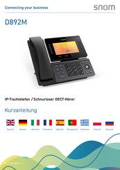 Snom D892M Kurzanleitung