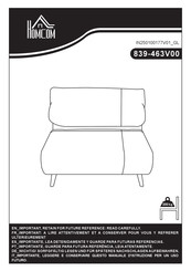 Homcom 839-463V00 Bedienungsanleitung