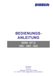 Dinolift DINO XT II 180 Bedienungsanleitung