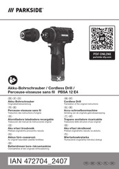 Parkside PBSA 12 E4 Originalbetriebsanleitung