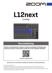Zoom L12next LiveTrak Kurzanleitung