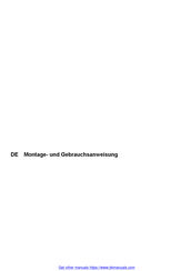 Gorenje DF622 Montage- Und Gebrauchsanweisungen