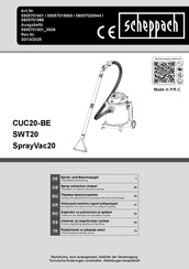 Scheppach SprayVac20 Originalbetriebsanleitung
