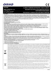 Orno OR-ZS-850 Bedienungsanleitung