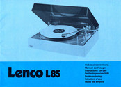LENCO L-85 Gebrauchsanweisung