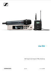 Sennheiser ew G4 Anleitung