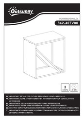 Outsunny 842-407V00 Bedienungsanleitung