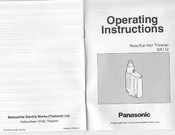 Panasonic ER112 Bedienungsanleitung