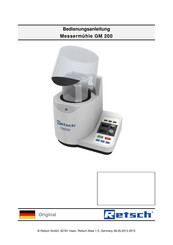 Retsch GM 200 Bedienungsanleitung
