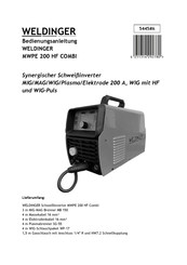 Weldinger MWPE 200 HF COMBI Bedienungsanleitung