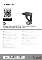Parkside PABH 20-Li D4 Originalbetriebsanleitung