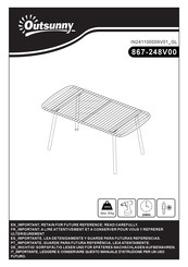 Outsunny 867-248V00 Bedienungsanleitung