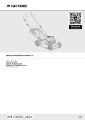 Parkside PBRM 43 A1 Bedienungs- Und Sicherheitshinweise Originalbetriebsanleitung