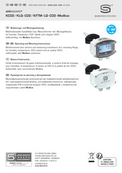 S+S Regeltechnik AERASGARDKLQ-CO2-Modbus Bedienungs- Und Montageanleitung