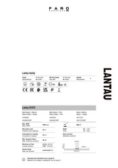 Faro Barcelona Lantau Serie Bedienungsanleitung