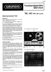 Grundig TK 147 HiFi de Luxe Service