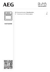 Aeg KSK782280M Benutzerinformation
