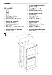 Gaggenau BX 280 Montageanleitung