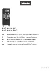 Miele PDR 511 SL HP Kurzgebrauchsanweisung