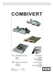 KEB Combivert F5 Betriebsanleitung