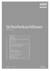Assa Abloy Keso 809-12 Bedienungsanleitung