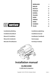 Vetus ELINE220M Installationshandbuch