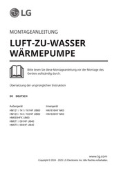 Lg HN1639HY NK0 Montageanleitung