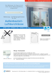 Aereco ZFHV 5-35 Bedienungs- Und Reinigungshinweise