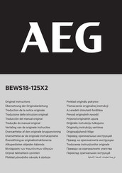 Aeg BEWS18-125X2-0 Übersetzung Der Originalanleitung